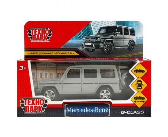 Машина металл MERCEDES-BENZ G-CLASS 12 см, двери, багажн, темно-серый, 371925 371925