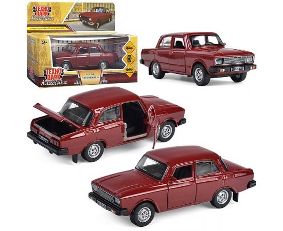 Машина металл азлк ретро-модель 2140sl,12,5 см, дв, баг, ин, вишневый 384390 384390