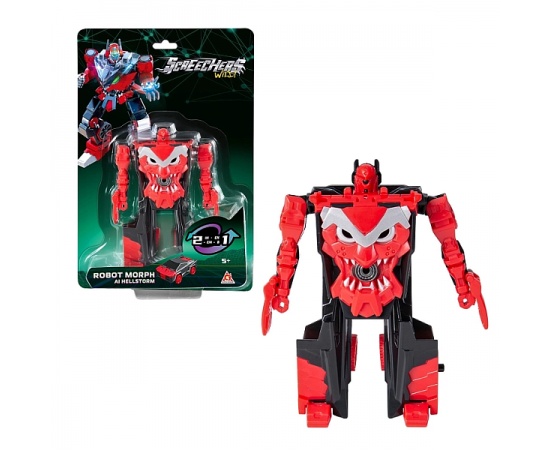 Дикие Скричеры. Машинка-трансформер Робот Хэллшторм S5. ТМ Screechers Wild 62636 62636