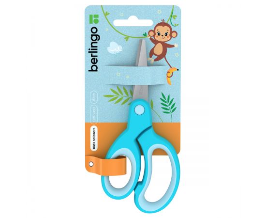 Ножницы детские для левшей Berlingo 13см, европодвес DNn_14031