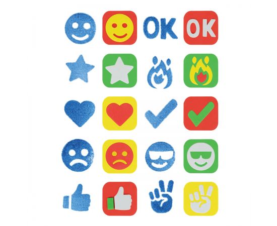 Набор штампиков для творчества Мульти-Пульти "Эмоции", EVA, 10шт., с чернилами ES_47774