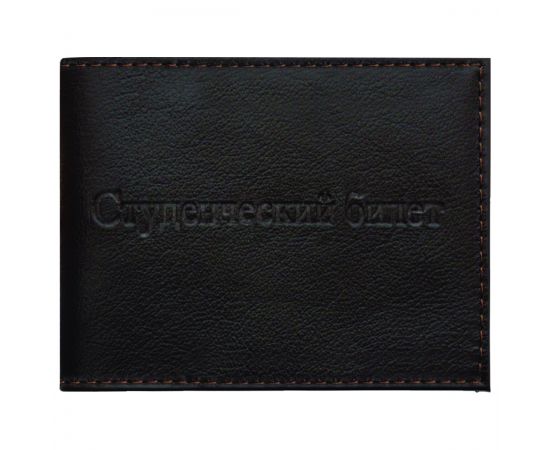 Обложка для студенческого билета ОfficeSpace кожа, (черный, бордо) KSt_1678 / 176907