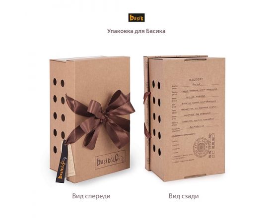 Басик в рыжем бархатном банте Ks22 Ks22-031