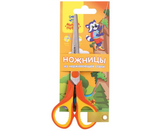 Ножницы детские Мульти-Пульти "Приключения Енота" 15см, ассорти, европодвес MS_19421