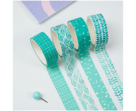Набор клейких декоративных лент MESHU "Azure", 4шт MS_36911