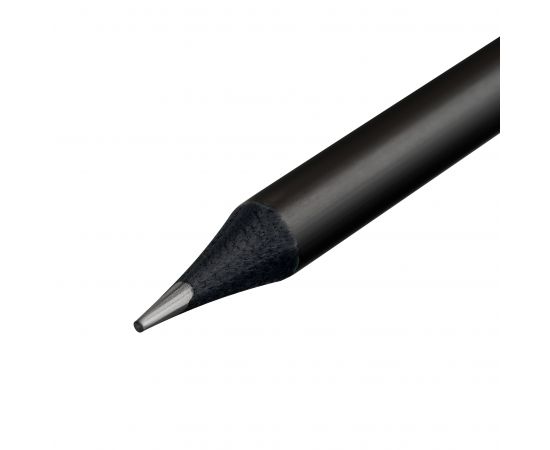 Карандаш ч/г MESHU "Black style", HB, заточен., с печатью, с ластиком, ассорти, туба MS_58141