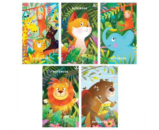 Блокнот А7 48л. на склейке BG "Cute animals" Б7ск48 12769