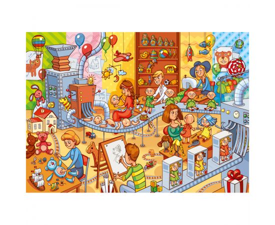 Пазл с заданием  1000 эл. ТРИ СОВЫ "Фабрика игрушек" ПК1000_54663