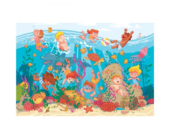 Пазл с заданием  104 эл. ТРИ СОВЫ "Морское развлечение" ПК104_54556