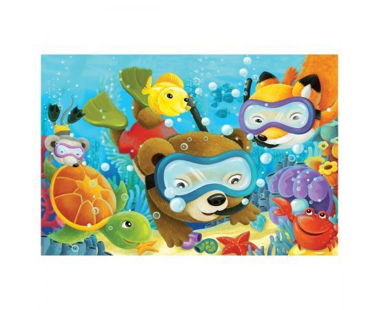 Пазл  104 эл. ТРИ СОВЫ "Подводные приключения" ПК104_54571