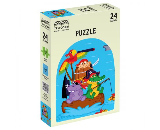 Пазл  24 эл. Maxi ТРИ СОВЫ "Пиратские приключения" ПК24М_54524