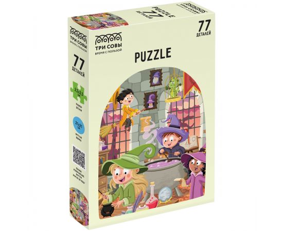Пазл  77 эл. ТРИ СОВЫ "Школа волшебников" ПК77_54610