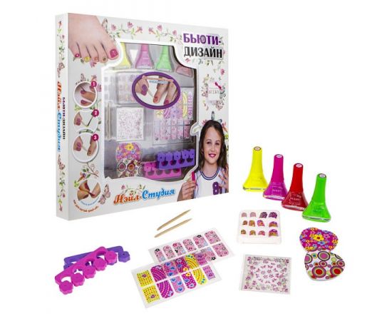 Lukky набор  для дизайна ногтей "Нэйл-Студия" с лаками для ногтей Т16789 Т16789