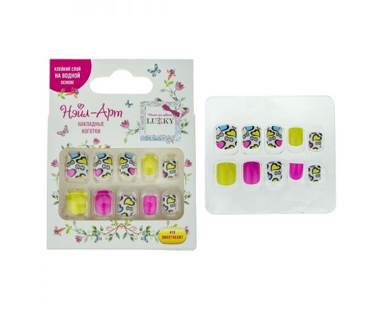 Lukky Нэйл-Арт набор №10 Sweetheart (10 наклад.ногтей) Т19431 Т19431