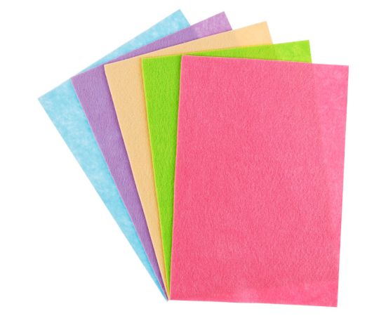 Фетр ArtSpace, А4, 5л., 5цв., 2мм, пастель Фц5_38034