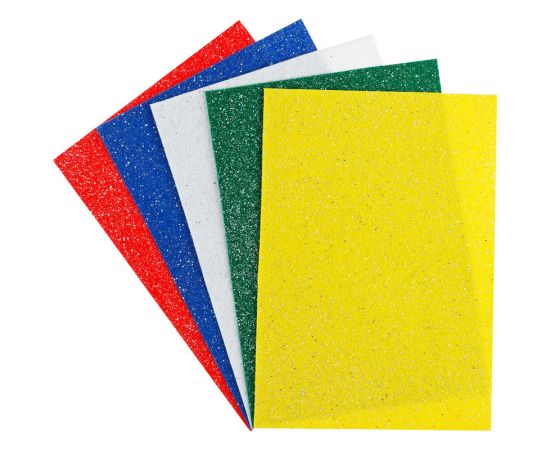 Фетр ArtSpace, А4, 5л., 5цв., 2мм, с блестками Фц5_38046