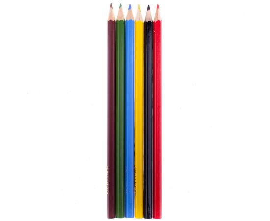 Карандаши цветные Koh-I-Noor "Животные", 06цв., заточен., картон, европодвес 3551006008KSRV