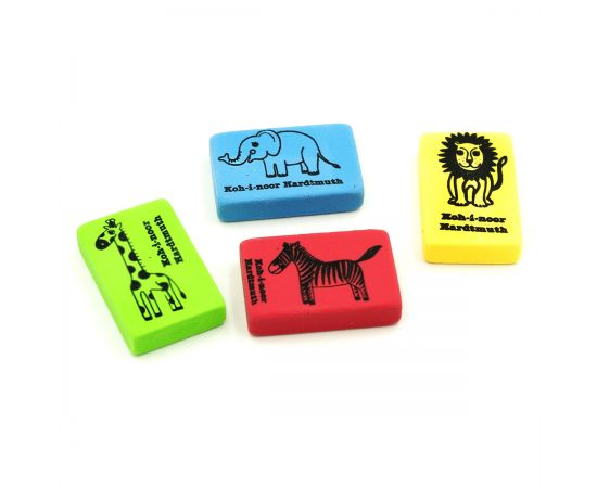 Ластик Koh-I-Noor "Animals" для чернографитных карандашей 36*23*8мм 6200006001KK