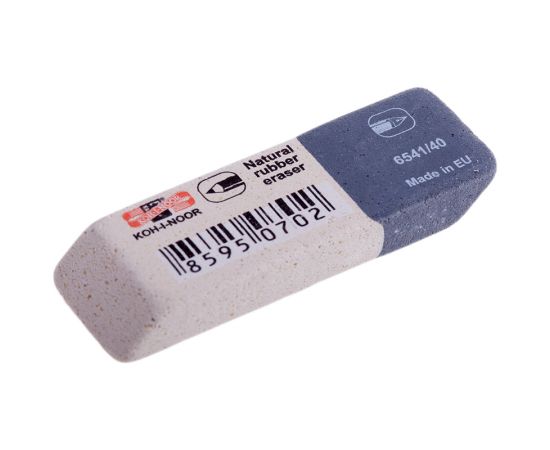 Ластик Koh-I-Noor "Sanpearl" 40, скошенный, комбинированный, натуральный каучук, 57*19,5*8мм 6541040007KDRU