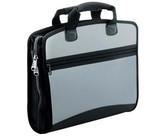 Папка-портфель 4 отделения Berlingo "Silver" А4, 380*280*50мм, 700мкм, серый металлик ADb_04028