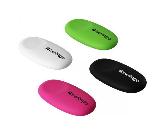 Ластик Berlingo "Ergonomic", овальный, термопластичная резина, 50*30*8мм Blc_00240