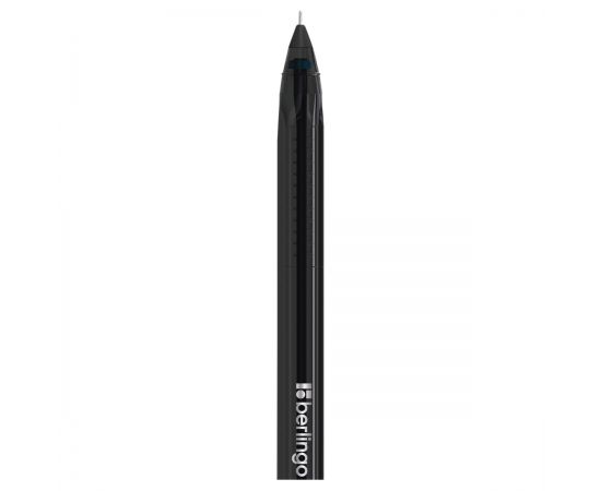 Ручка шариковая Berlingo "Triangle 100T" черная, 0,7мм, трехгран., игольчатый стержень CBp_07107