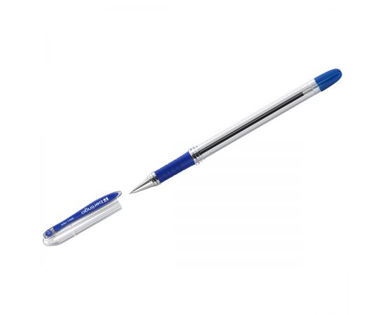 Ручка шариковая Berlingo "I-15" синяя, 0,7мм, грип CBp_70012
