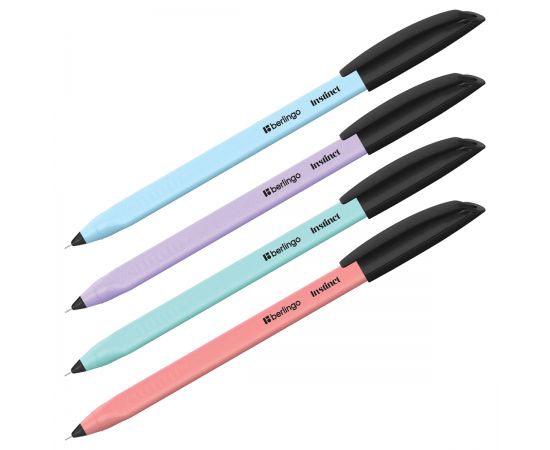 Ручка шариковая Berlingo "Instinct" синяя, 0,7мм, корпус ассорти CBp_70015