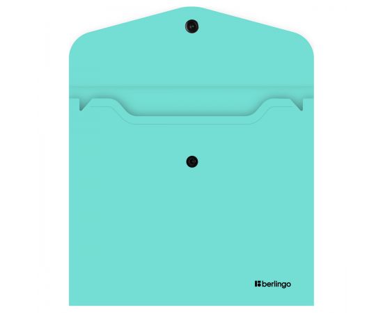 Папка-конверт на кнопке Berlingo "Instinct" А5+, 200мкм, мятный EFb_05520