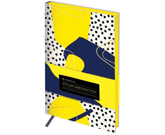 Ежедневник недатированный, А5, 136л., кожзам, Greenwich Line "Vision. Stylish abstraction", тон. блок, цветной срез ENA5_38812