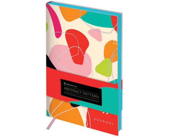 Ежедневник недатированный, А5, 136л., кожзам, Greenwich Line "Vision. Abstract pattern", тон. блок, цветной срез ENA5_38814