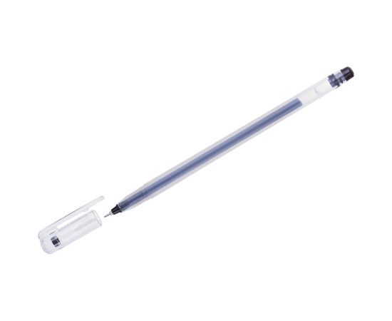 Ручка гелевая Crown "Multi Jell" черная, 0,4мм, игольчатый стержень MTJ-500B