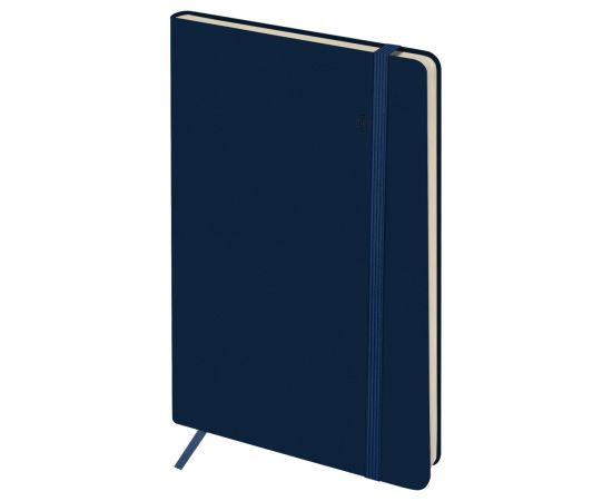Записная книжка А5 96л. ЛАЙТ, кожзам, Greenwich Line "Classic. Dark blue", с резинкой, блок без линовки NA5е_51436