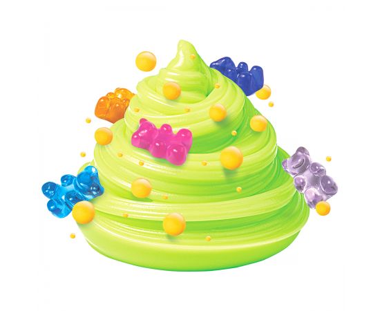 Слайм с добавками для замешивания Slime "Dessert Duet", банановый бум/клубничный взрыв/яблочный краш/взрывной чизкейк, 110г., ассорти SLM206