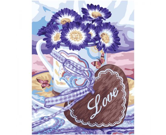 Картина по номерам на картоне ТРИ СОВЫ "С любовью", 30*40, с акриловыми красками и кистями КК_53799