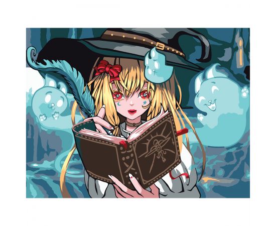 Картина по номерам на картоне ТРИ СОВЫ "Аниме", 30*40, с акриловыми красками и кистями КК_53806