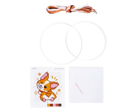 Вышивка "Корги-улыбашка" (с пяльцами) 05618 05618