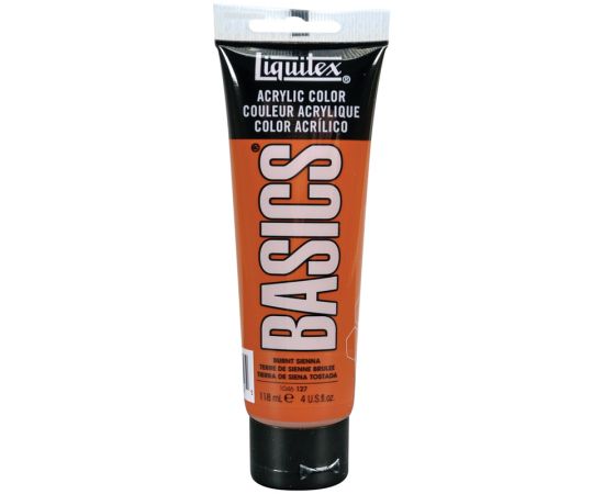 Краска акриловая художественная Liquitex "Basics", 118мл, туба, 127 сиена жженая 1046127