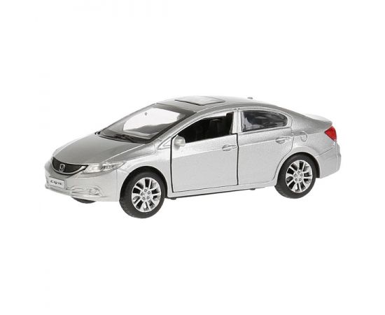 Машина металл "HONDA CIVIC" 12см, открыв. двери, инерц, серебристый 272308 272308