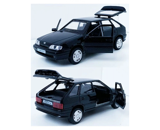Машина металл LADA LADA-2114 "SAMARA" 12 см, двери, черный 326424 326424