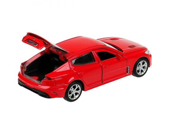 Машина металл KIA STINGER длина 12 см, двери, багаж., инерц, красный 336380 336380
