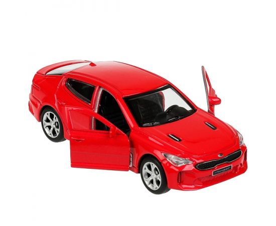 Машина металл KIA STINGER длина 12 см, двери, багаж., инерц, красный 336380 336380