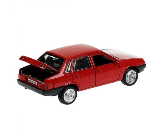 Машина металл LADA-21099 "СПУТНИК" 12 см, двери, багаж, инерц, красный 336381 336381