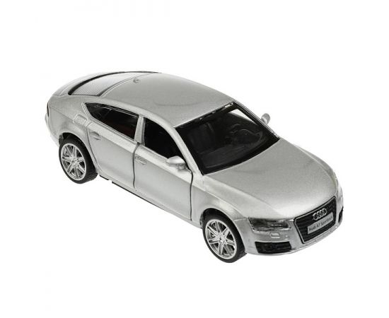 Машина металл AUDI a7 11 см, двери, инерция, серебристый 350617 350617
