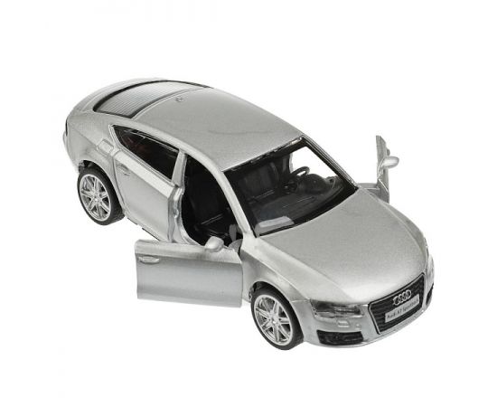 Машина металл AUDI a7 11 см, двери, инерция, серебристый 350617 350617