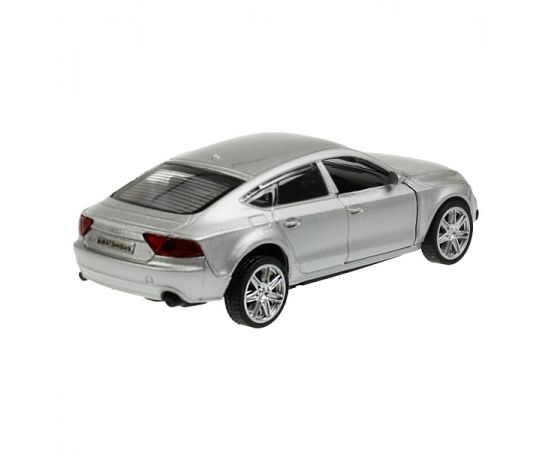 Машина металл AUDI a7 11 см, двери, инерция, серебристый 350617 350617