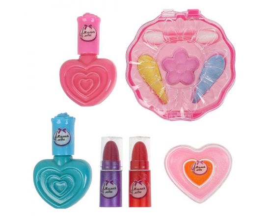 Косметика для девочек "Милая леди" (тени, помада, блеск, лак для ногтей) 378436 378436