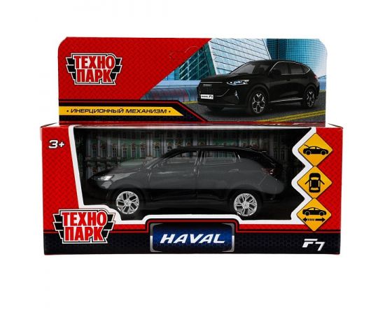 Машина металл HAVAL "haval f7", длина 12 см, дв, багаж, инер, черный 384355 384355