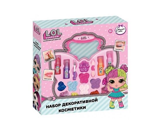 Набор косметики для девочек «Милая леди» (тени, помада, блески) 387652 387652