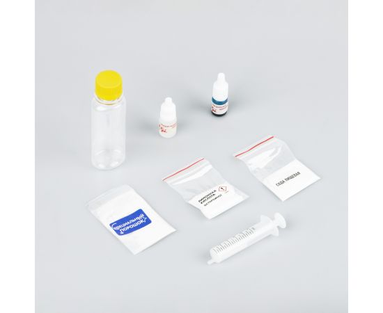 Набор для опытов 4в1 ТРИ СОВЫ "Волшебные полимеры", пенный поток, светящиеся полимерные червяки, жвачка для рук, неоновый слайм, СИЗ, картонная коробк 529